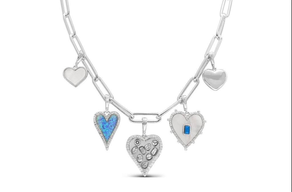Amour Heart Charm Necklace